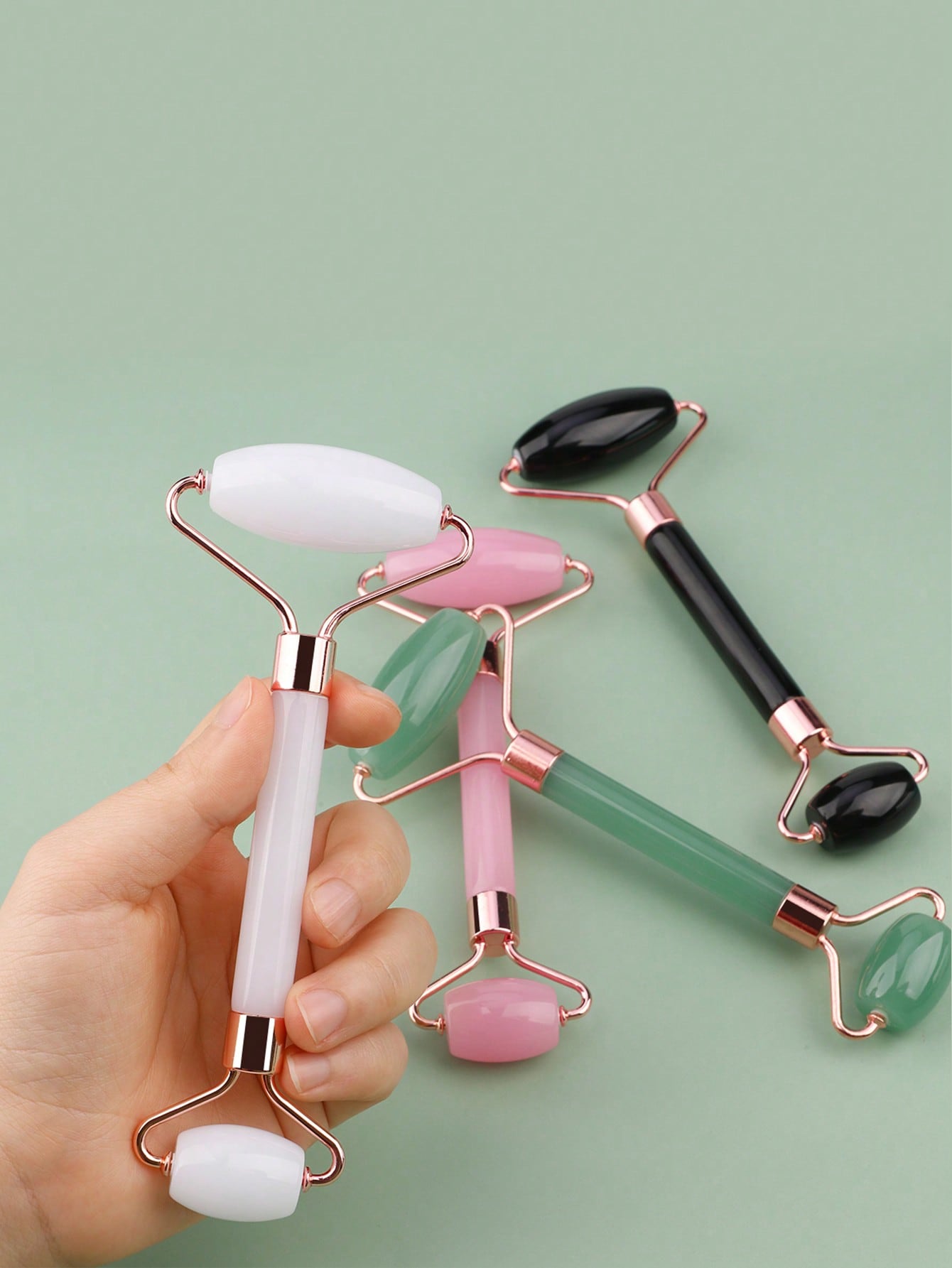 새로운 2개 세트 구아샤 페이셜 마사지 스톤 페이셜 마 - Skincare Routine 리뷰 및 가격